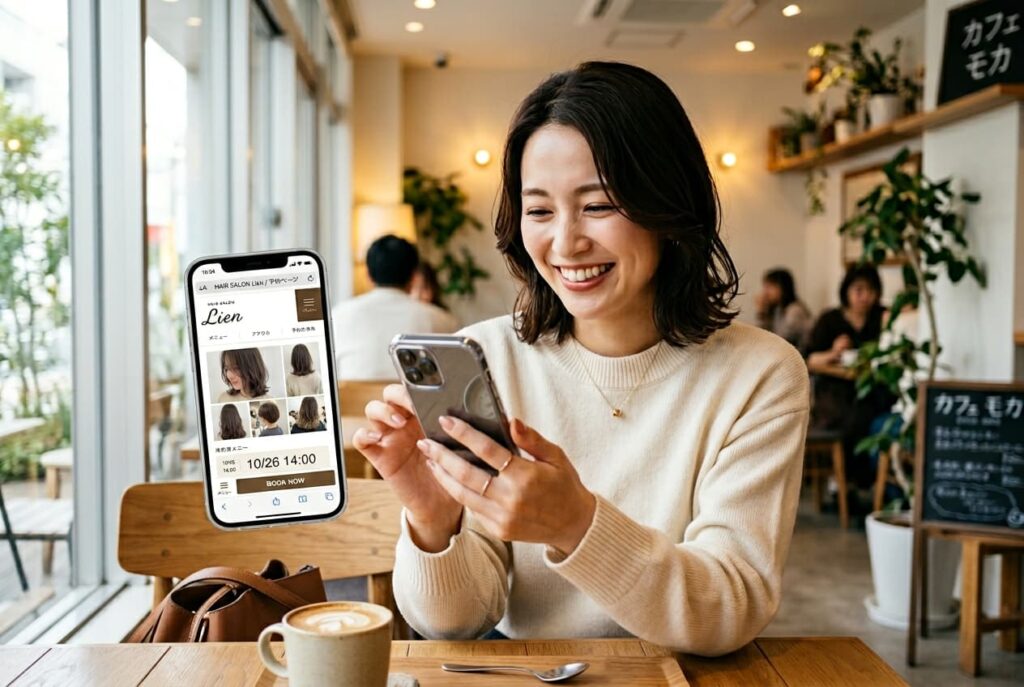 美容室のサブスク型HP