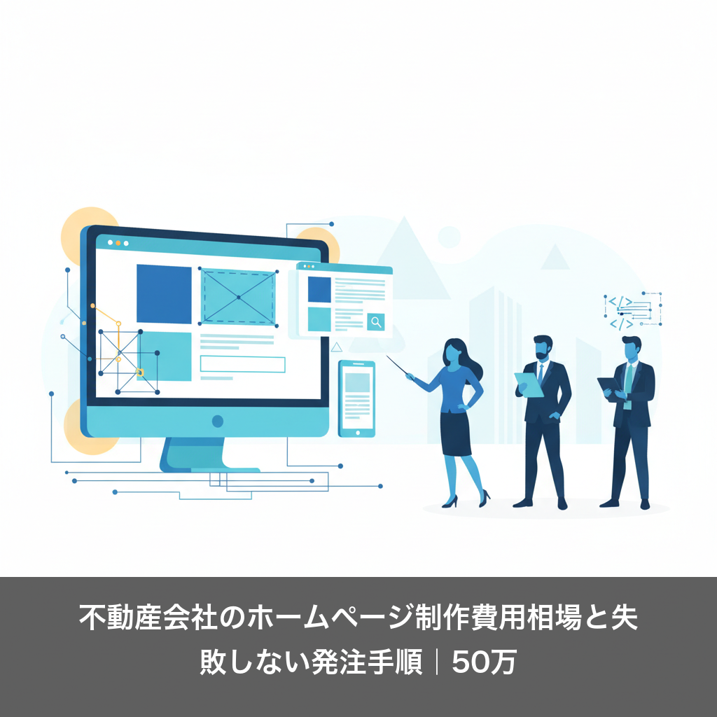 不動産会社のホームページ制作費用相場と失敗しない発注手順｜50万