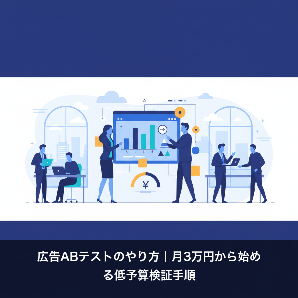 広告ABテストのやり方｜月3万円から始める低予算検証手順